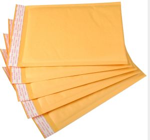 Zarflar 50pcs/lot kraft kabarcık postaları yastıklı kabarcık zarfları kağıt torbalar zarf sarı posta çantası ücretsiz nakliye