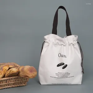 Сумка-органайзер, повседневная портативная сумка для обеда в горошек, изолированная холщовая термосумка для пикника для женщин и детей, сумка-холодильник
