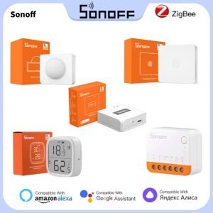 Kontrol Sonoff Zigbee Mini Switch Zbmini/ Zigbee Köprüsü Pro/ Sıcaklık Nem Sensörü/ Kapı Sensörü/ Destek Alexa Google Home Ewelink