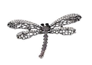 2019 Vintage Dragonfly Brooch Kadın Böcek Takı Out Tutturar Broşlar Broches bayanlar Lapel Hicab Scarf Ziyafet Pin 10P6740933