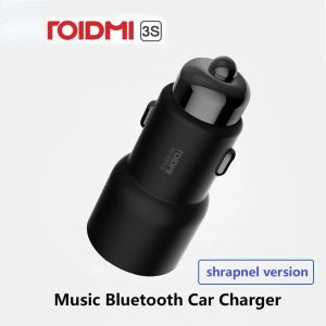 Kit New Roidmi 3s Mojietu Bluetooth 5V 3.4A Çift USB Araba Şarj Cihazı MP3 Müzik Çalar FM İPRERMENTLER İPhone ve Android