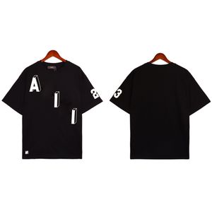 Designer t-shirt verão moda marca feminina manga curta hip hop estilo masculino high street camisa carta impressão