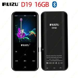 Oyuncu Ruizu D19 Bluetooth Mp3 çalar 16GB Taşınabilir Sesli Walkman Dijital Kayıpsız Mp3 Müzik Oyuncusu FM Kayıt E -Kitap Pedometresi
