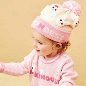 Bebek şapkası erkek ve kızlar scarf 2022 Sonbahar ve Kış Japon moda markası sevimli ve sıcak, hayvanlar, kız kardeş ve kardeş kıyafetleri