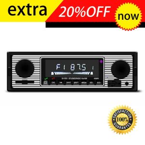 Oyuncular Vintage Araba FM Radyo Mp3 Çalar Stereo USB AUX AUX Klasik Araba Stereo Ses OLED Renk Ekran Araba Müzik Ortamı