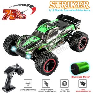 Автомобили HAIBOXING T10 2105A 75 км/ч 1:14 Радиоуправляемая машина 4WD Бесщеточный пульт дистанционного управления Автомобили Высокоскоростной дрифт-монстр-трак для взрослых Детские игрушки