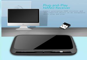 Клавиатура H18 Plus Пульты дистанционного управления для ПК Беспроводная игровая воздушная мышь с полной сенсорной панелью и подсветкой Android TV Box6384376