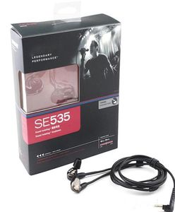 SE535 Звукоизолирующие наушники InEar HIFI Проводные наушники Гарнитуры с шумоподавлением Наушники в розничной упаковке, специальный выпуск 94574383