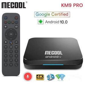 Mecool KM9 Pro Classic Google certificato Amlogic S905X2 Android 10.0 2G 16G 4K HDR Cast Control VOCE CONTROLLO Android TV Box Prefisso