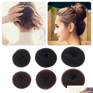 Saç Aksesuarları Kadın Top Şekil Saç Bandı Sevimli Kızlar Sünger Bract Head Meatball Çörek Maker Ring Donut Styling Aracı Dam Döküm Teslimat Prod Dhcyi
