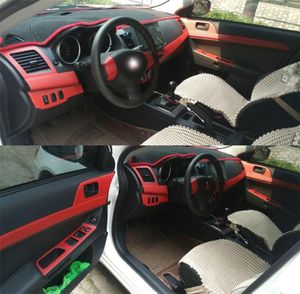 Mitsubishi Lancer için 2009-2016 Kendi Kendinden Yapışkan Araba Stickers 3D 5D Karbon Fiber Araba Çıkartmaları ve Çıkartmalar Araba Stil Aksesuarları4677894