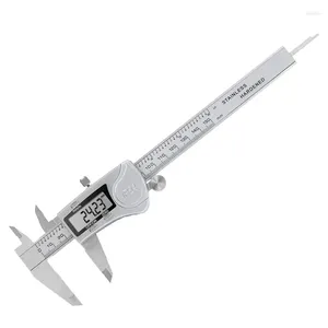 Dijital Vernier Caliper IPX54 Su geçirmez paslanmaz çelik 150mm / 6 inç LCD ekran cihazı ile çap derinlik göstergesi