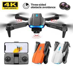 Engelden kaçınma İHA çift lens 4K HD Hava Pografi Sabit Yükseklik Dört Eksen Drone Otomatik Katlanabilir Kol Yüksekliği Bekletme RC Quadcopt7210575