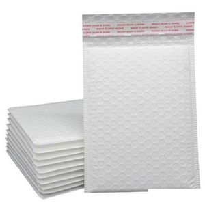 Sacos de correio atacado 50 pcs sacos de correio branco 18x20add4cm bolha envelope auto selo bolhas amortecimento envoltório saco de correspondência pérola filme envelope dhqju