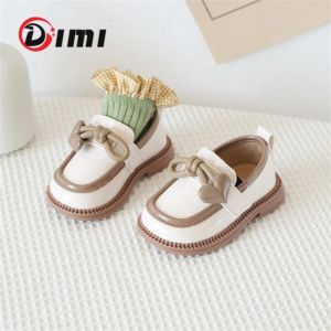 Açık Dimi Sonbahar Bebek Ayakkabıları Kızlar İçin Mikrofiber Deri Ayna Prenses Ayakkabı Yumuşak Konforlu Düz Düz Bebek Kız Ayakkabı T2271