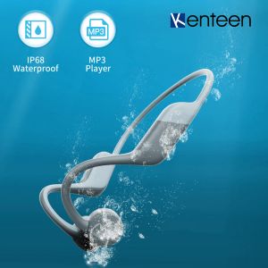 Наушники для плавания с костной проводимостью, беспроводные наушники с открытым ухом, 32 ГБ, MP3-плеер, IP68, водонепроницаемая, 20 м, Bluetooth-гарнитура для дайвинга