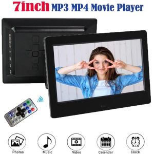 Плеер 7-дюймовая цифровая фоторамка 800x480 HD-экран Светодиодная рамка для электронного фотоальбома MP3-музыка MP4-плеер с дистанционным управлением