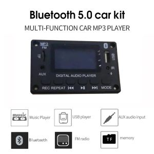 Oyuncu DC 5V 12V MP3 Kod Çözücü Kart WMA KÖTÜ MP3 PINIC Bluetooth5.0 Ses Modülü Destek WMA WAV TF USB FM Radyo Handfree Çağrısı