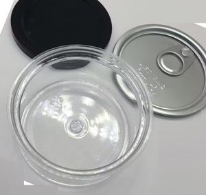 Contenitori di stoccaggio Barattoli di latta Contenitore di tè Scatola di metallo Bottiglie di piccole dimensioni Barattoli di latta Imballaggi alimentari Sacchetto di plastica di colore alluminio Scatola di lattine Adesivo ologramma di fiori 3,5 g