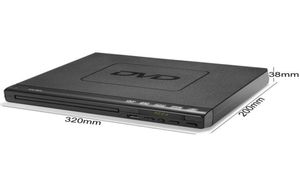 Портативный DVD-плеер для телевизора с поддержкой USB-порта, компактный мультирегиональный DVDSVCDCDD-плеер с пультом дистанционного управления, не поставляется9224684