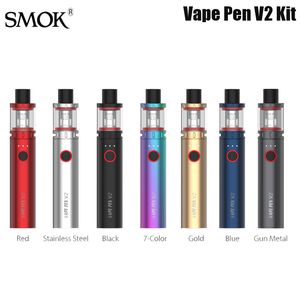 SMOK VAPE PEN V2 Kit 60 Вт, 1600 мАч, аккумулятор, 3 мл, сетчатый резервуар, 0,15 Ом, катушка постоянного тока, 0,6 Ом, подлинный испаритель для электронных сигарет