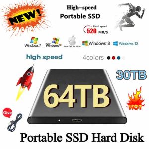 Коробки 1 ТБ Внешний жесткий диск USB 3.0 Портативный SSD Disco Duro Externo 500 ГБ Интерфейс хранения 2 ТБ Высокоскоростные жесткие диски TypeC для ноутбука