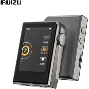 Oyuncu Ruizu A58 HiFi Music Mp3 Oyuncu DSD256 Bluetooth Mp3 çalar Eq ekolayzer E -Kitap saati STROWWATC ile Taşınabilir Metal Walkman