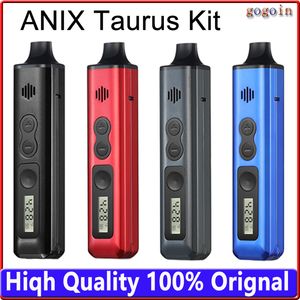 ANIX Taurus Kit 1300 мАч Батарея Испаритель для сухих трав ЖК-экран Тип-C Керамический комплект электронных сигарет Vape Pen