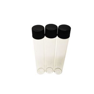 Упаковка стеклянных пробирок 115*20 мм с завинчивающейся черной крышкой, пластиковые крышки, пробирки 30 г, могут быть этикетированы по индивидуальному заказу.