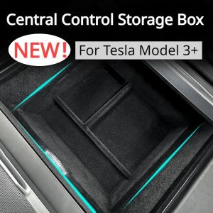 Arabalar Tesla Model 3+ Koltuk Köpeği Kutusu Gizli Saklama Kutusu Akıllı Yeni Model3 Araç İç Aksesuarları 2024