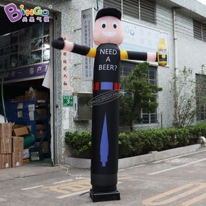 Toptan Fabrika Fiyatı 4mh (13.2ft) Blower ile reklam şişirilebilir sallanan bira karikatürü erkek oyuncak spor havası üflemeli hava gökyüzü dansçısı etkinlik dekorasyonu için