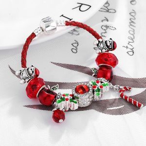 Sıcak Noel Takı Bileklik Toptan Kırmızı Lüks Butik Hediyeler Bilezik Bahar Yeni Doğum Günü Takı Mücevher Moda Stili Kristal Bilezik