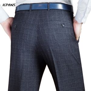 Pantolon Icpanans Suit Pantolonlar Resmi Erkek Giyim Takımları Blazer Suit Pantolon İnsan Resmi Sonbahar Kış Elbise Pantolon Yün Karışımı Büyük Boyut 44