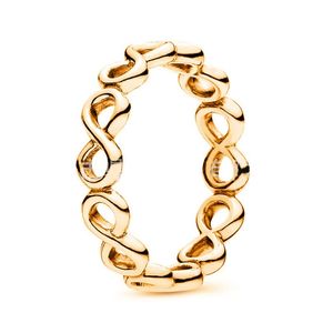 Yeni gül altın yüzük altın kaplama lüks alyans marka tasarımcısı ebedi sembol moda kız aşk çift yüzük hediye mücevher toptan