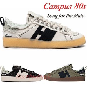 Originals Campus 80s Lüks Ayakkabı Sean Aame Spor Sakinleri Şarkı Sessiz Siyah Zeytin Dünyası Paketi Bliss Mens Bayan Trainer Soath Shoe