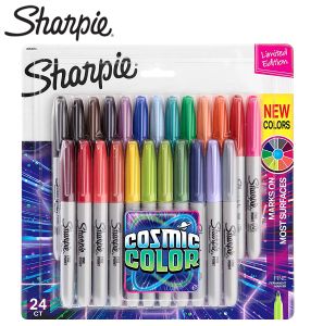 İşaretçiler 12/24 Milor Amerikan Sharpie Kalıcı Marker Kalem Endüstriyel Dust Free Marker 1.0mm Laboratuvar Dövme Pen Sabit Malzemeler