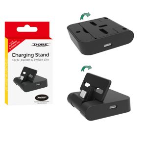 Stands Mini Taşınabilir Şarj Standı USB C Tip Portu, Yedek Şarj Dock İstasyonu Nintendo Switch / Switch Lite Siyah
