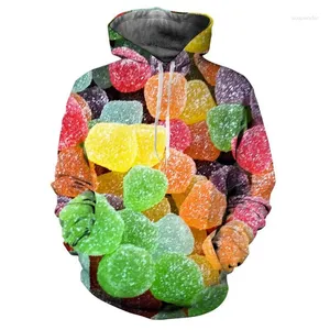 Erkek Hoodies Klasik Sevimli Desen Şeker 3d Baskılı Hoodie Günlük Çok Yalnız Sporlar İçin Üst Moda Y2K Giyim