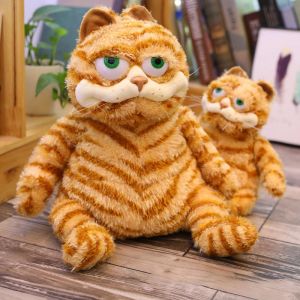 Yastıklar Garfield şişman kedi sevimli peluş bebek kawaii kabarık yumuşak klasik çizgi film karakterleri doldurulmuş oyuncak çirkin kedi kanepe yastık Noel hediyesi