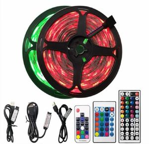 LED Işık USB Düşük Voltajlı 5V 2835RGB Yumuşak Işık Şerit 60 Lamba Çalıştırma At lambası Damgaç Su Geçirmez TV TV Arka Plan Light7611845