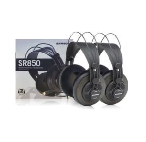 Enstrümanlar Sıcak Çifti Orijinal Samson SR850 Profesyonel Monitör Kulaklık Semiopen Studio Kulaklık 2 Parça Paket
