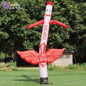 Toptan 5mh (16.5ft) Blower özelleştirilmiş reklam şişirilebilir kanatlar hava dansçı tüp adam oyuncaklar spor enflasyon gökyüzü dansçısı parti etkinliği dekorasyonu