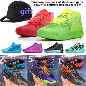 Tasarımcı MB01 Basketbol Ayakkabı Açık Rick Rick Morty Purple Cat Galaxy Erkekler 1 Spor Ayakkabı Eğitim Ayakkabıları Bej Queens Buradan Değil Kadın Spor Koşu Ayakkabıları