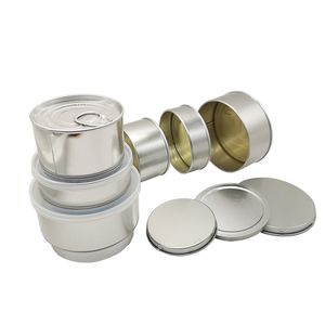 Recipientes de armazenamento de lata, itens do pacote, adesivos de suporte oem, latas de pressão, anel de vedação automática, lata de lata 100ml 3.5g