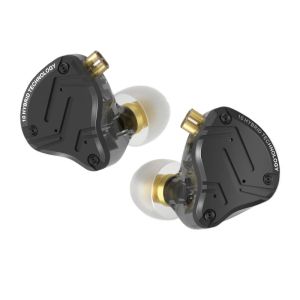 Kulaklıklar KZ ZS10 Pro X Yükseltilmiş 1DD+4BA hibrid sürücü Hifi, Audiophile Müzisyen DJ için 0.75mm 2pin kablo ile kulaklık kulaklıklarında