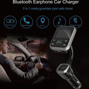 Oyuncu BT67 Bluetooth Handfree Araba Kiti FM Verici ve 2USB 5V 2.1A Şarj Cihazı Mp3 Oyun Aux IOS Android Telefon İçin SD kartta