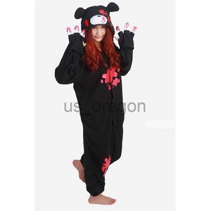 Домашняя одежда Новая чернозонная мрачная крови медведя косплей костюм флисовые животные изделия пижамы для взрослых косплей костюм пижамы для сна Оптовая x0902