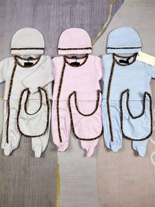 Yeni doğan bebek kiti kapitone pamuk tasarımcı sürprizler +sarma battaniyeler uyku tulumu moda bebek mektup tulumlar
