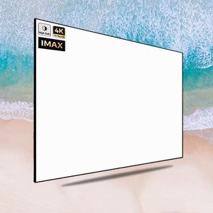 Sıcak HD Sinema Beyaz Projektör Ekran Mat 1cm Ultra Dar Çerçeve Sabit Çerçeve 4K 8K House Sinema Projeksiyonu için Popüler Klasik 60 inç