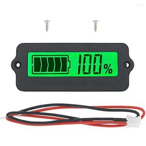 Kurşun Asit Pil Kapasite Göstergesi LCD SAHİBİ DISLAN METER LİTYUM GÜÇ DEPEKTÖRÜ VOLTMETER (YEŞİL)